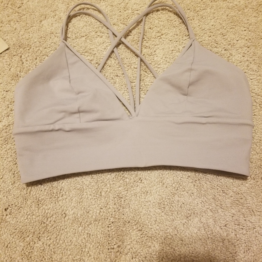 Lululemon pushing limits dark chrome bra sz 8 - Picture 4 of 7